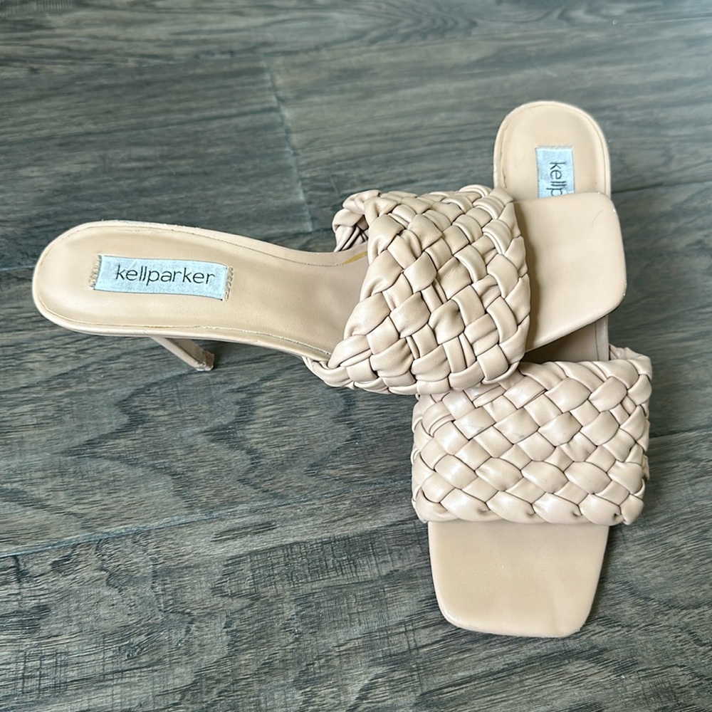 Kellparker Women's Jasper Woven High Heel Slide Sandal
